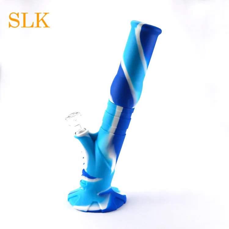 Tubo De Vidro De Silicone Tubo Em Linha Reta SILICLAB Bongo de Água Barato Elétrica Dab Rig para Dabber China Wholesale