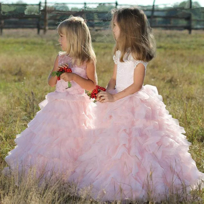 Light Pink Jewel Short Capped Sleeves Ball Gown Birthday Dress with Back Zipper and Tiered Ruffle for Girls from Dhgate Girl's Pageant Dresses - price 90.46 Light Pink Jewel Short Capped Sleeves Ball Gown Birthday Dress with Back Zipper and Tiered Ruffle for Girls from Dhgate Girl's Pageant Dresses - price 90.46