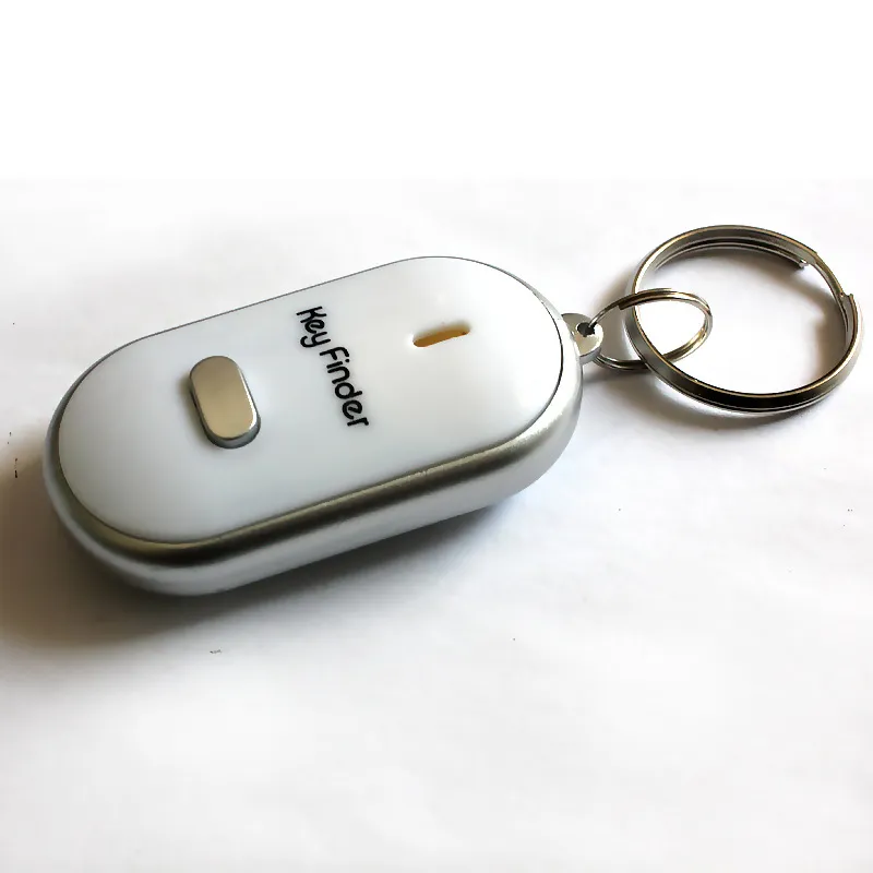 2018 Ny LED Whistle Key Finder Blinkar Beeping Remote Lost Keyfinder Locator Nyckelring för gratis frakt