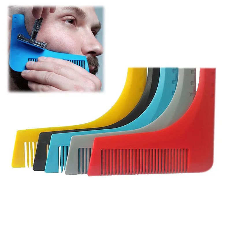 Fashion Facial Beard Shaping Tool For Perfect Lines Cut Template Trim Template Modeling Comb Hair Cutting Guide