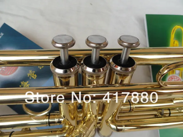 New XINGHAI XT-120 Gold Plated Surface Bb Brass Trumpet Professional Instrument For Students With Case and Accessories