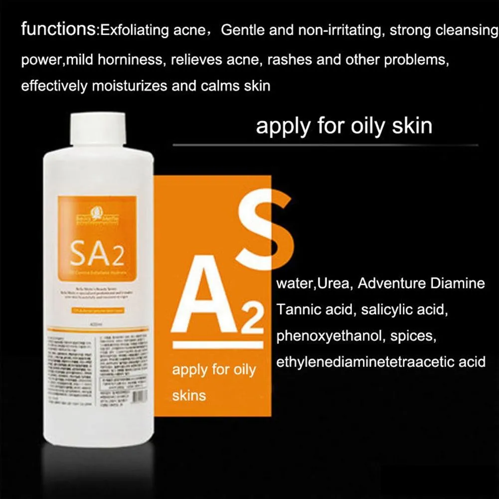 AS1 SA2 AO3 Aqua Peeling-oplossing 400 ml fles Hydra Dermabrasie Aqua Gezichtsserum Mee-eter Export Vloeistof Repa 2036822