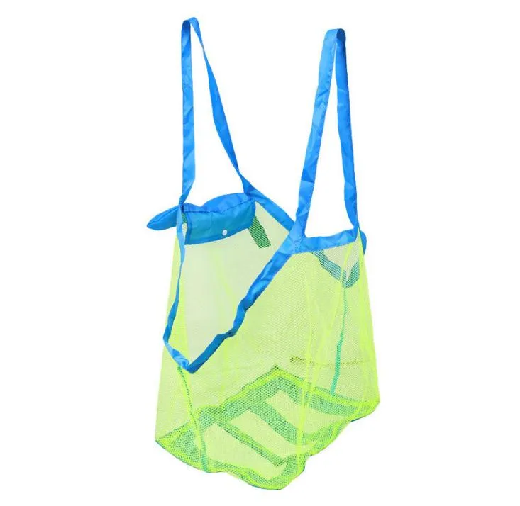 Niños Sand Away Beach Mesh Bag Niños Juguetes de playa Ropa Toalla Bolsa bebé juguete colección pañal SN253