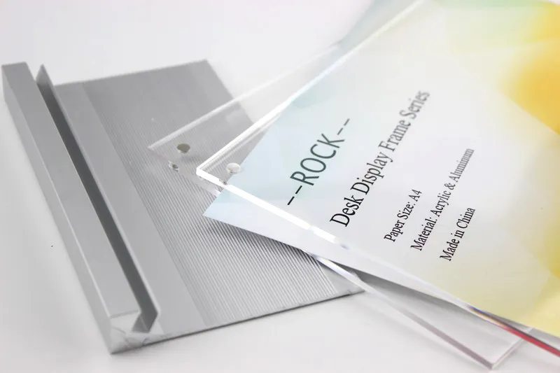 20 pièces 200*100mm porte-étiquette en aluminium signe de bureau en métal table nom carte présentoir support support signe étiquette porte-étiquette de prix cadre photo