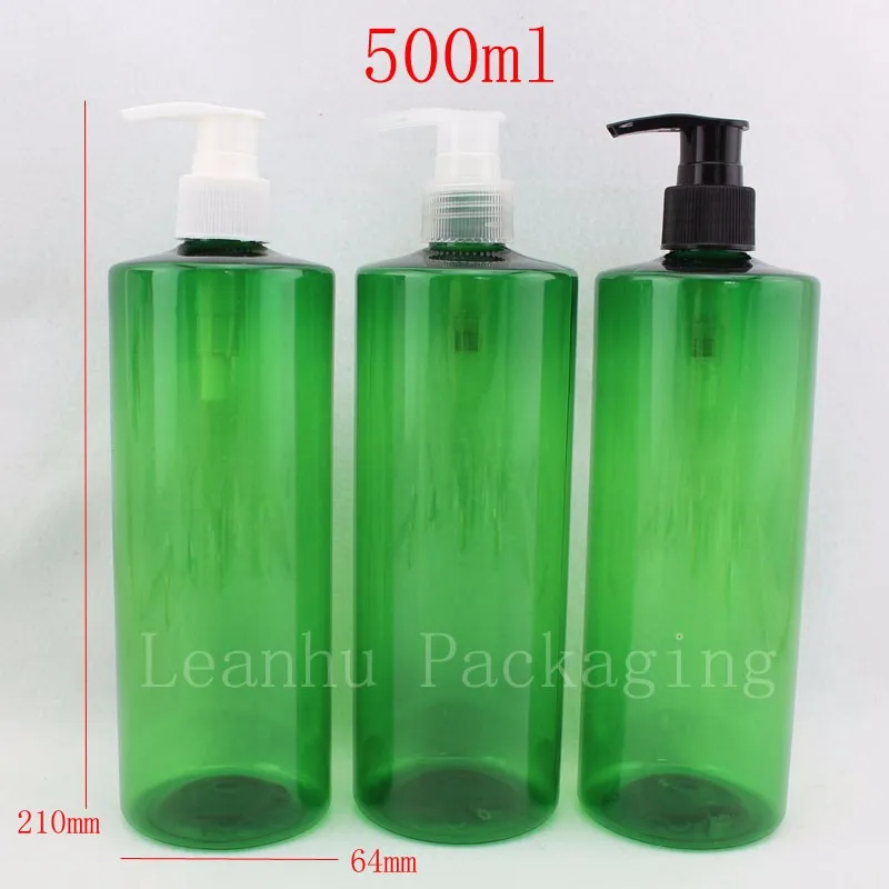 500ml-green-bottle-with-lotion-pump