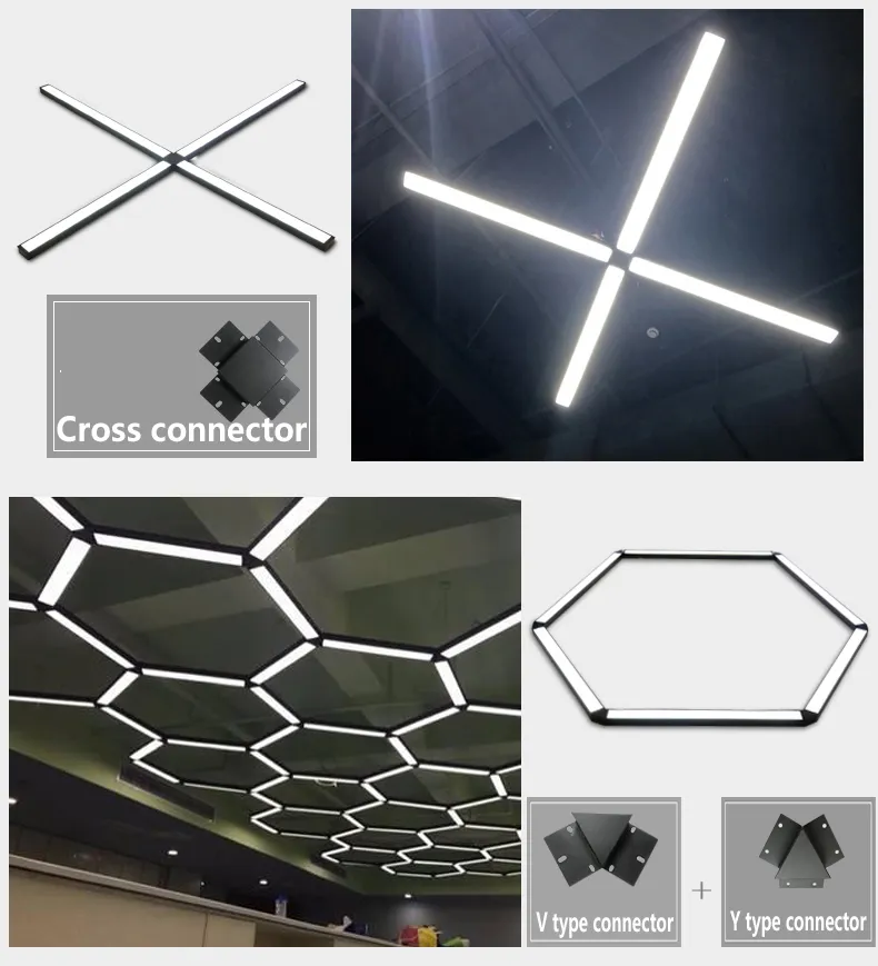 WOXIU-Lámpara led larga para iluminación de oficina, iluminación creativa con personalidad, costura simple, loft, viento, hogar, restaurante, centro comercial