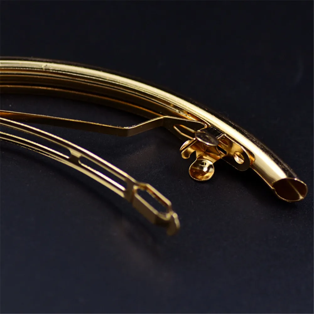 Givvllry geometrisk båge långt hårklipp smycken minimalistisk metall stil guld silver färg brud hår stift tillbehör för kvinnor1450230