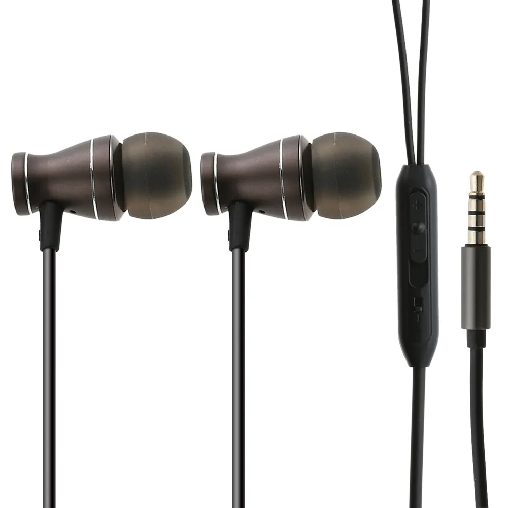 110 cm trådbunden hörlur 3,5 mm stereo tung bas ljudmusikspel headset in-line control w/ mic för iPhone mobiltelefon mp3 MP4