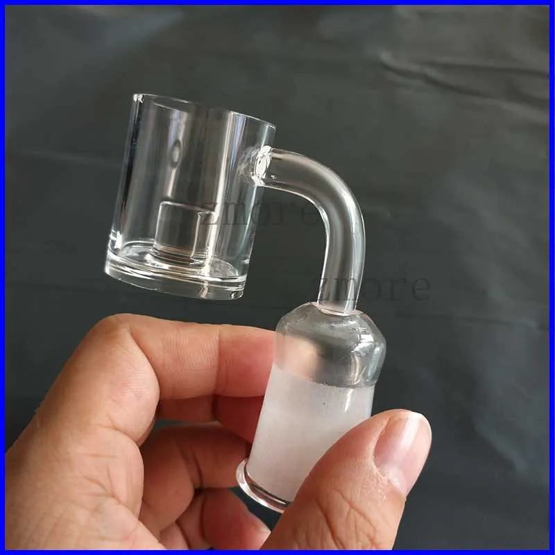 Extra Large Quartz Trough Core Reactor 30mm Nail Avec Pilier Thermique Fond Épais 4mm 10mm 14mm 18mm Flat Top Quartz Banger Nail