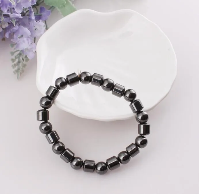 Fashion Healthy Jewelry Magnet Bracelets Wholesales Magnetic Hematite Beads Elastic Bracelet for Women and man