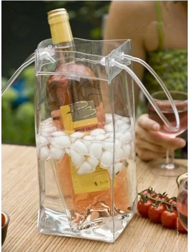Lot De 2 Refroidisseurs De Bouteille Isothermes - Sac Gel Rapid Pour Vin & Boissons - Bleu - Garde Frais 5 Min - Pique-Nique BBQ
