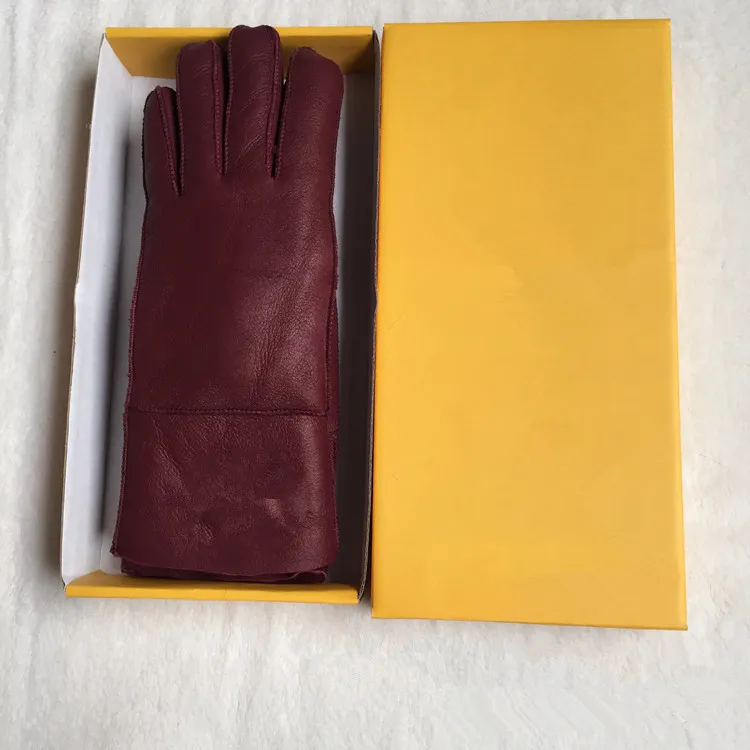 High Quality Ladies Fashion Casual men Gloves Leather Thermal Women's wool glove in variety of colors