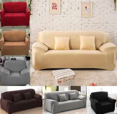 1/2/3/4 Sits Elastic Soffa Cover Sofa Slipcovers Billiga Bomull Sofa Skydd för vardagsrum Slipcover Soffa