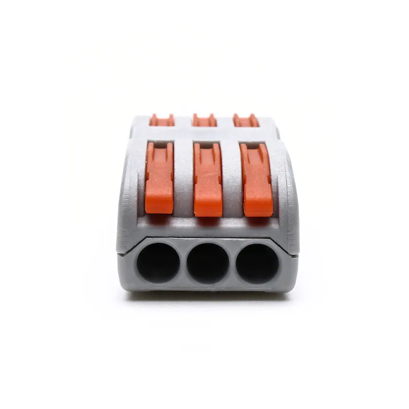 50 stks SPL-T-213 222-413 Snelle terminals voor aansluiting van dradenlampen en lantaarns 6-pins quick wire connector