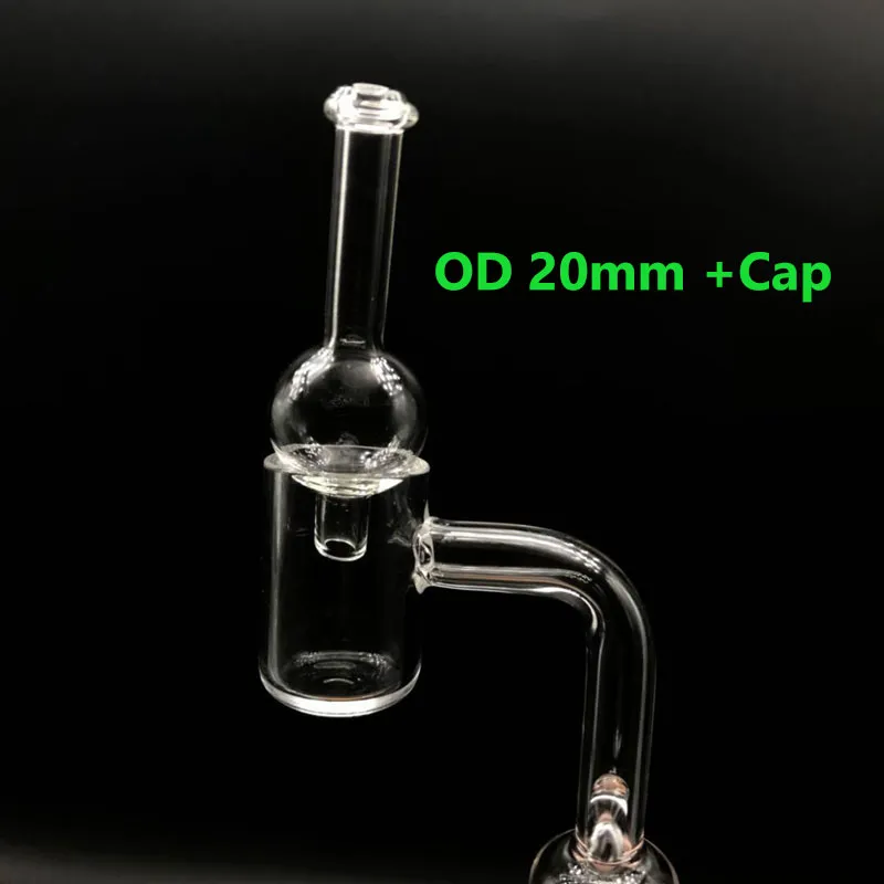 16mm 20mm 24mm Quartz Enail Banger With Glass Ball Carb Cap Female Male 10mm 14mm 18mm Quartz E Nail Banger For Glass Bongs