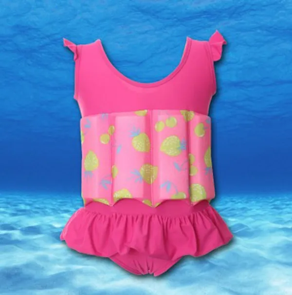 Venda quente crianças bebê menino meninas flutuabilidade swimsuit removível float terno swimwear maiô frete grátis