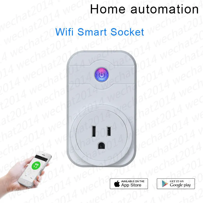 Smart WiFi Socket Plug Interruptor CN Reino Unido UE UE Plug Remoto Controle Socket Timing Switch para Automação Home Inteligente