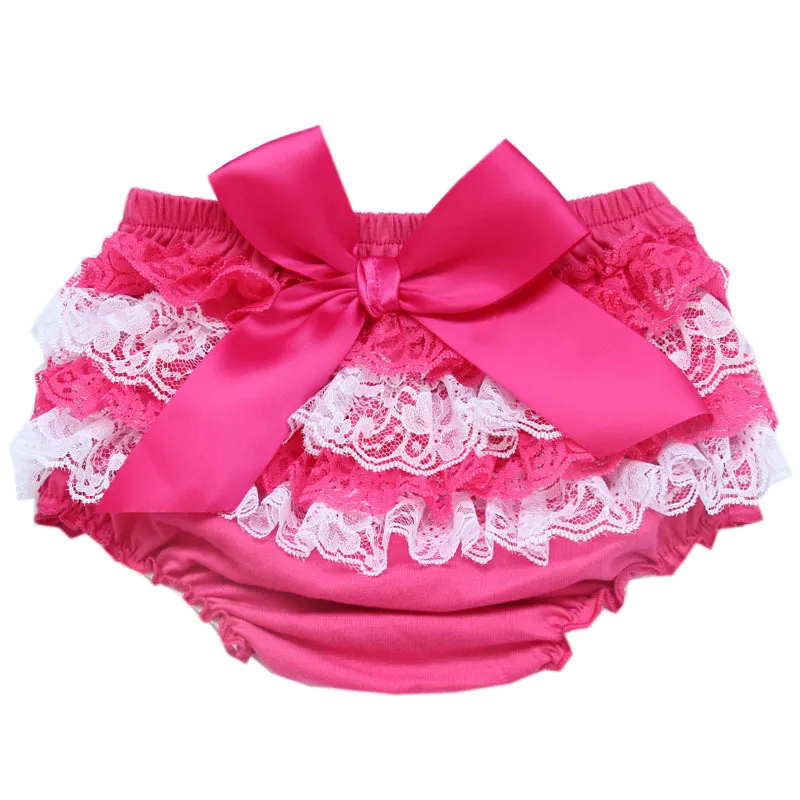 Baby Bloomers Diaper Cover Ruffle Lace Tutu Ruffled PP Shorts for Girls ...