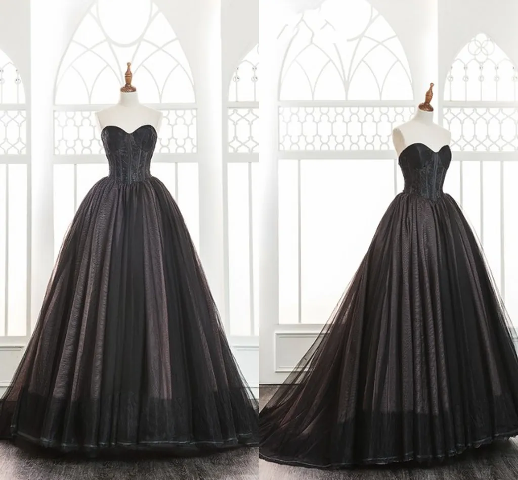 Modest / Simple Black Prom Dresses 2022 A-Line / Princess Spaghetti Straps  Sequins Sleeveless Backless Floor-Length /