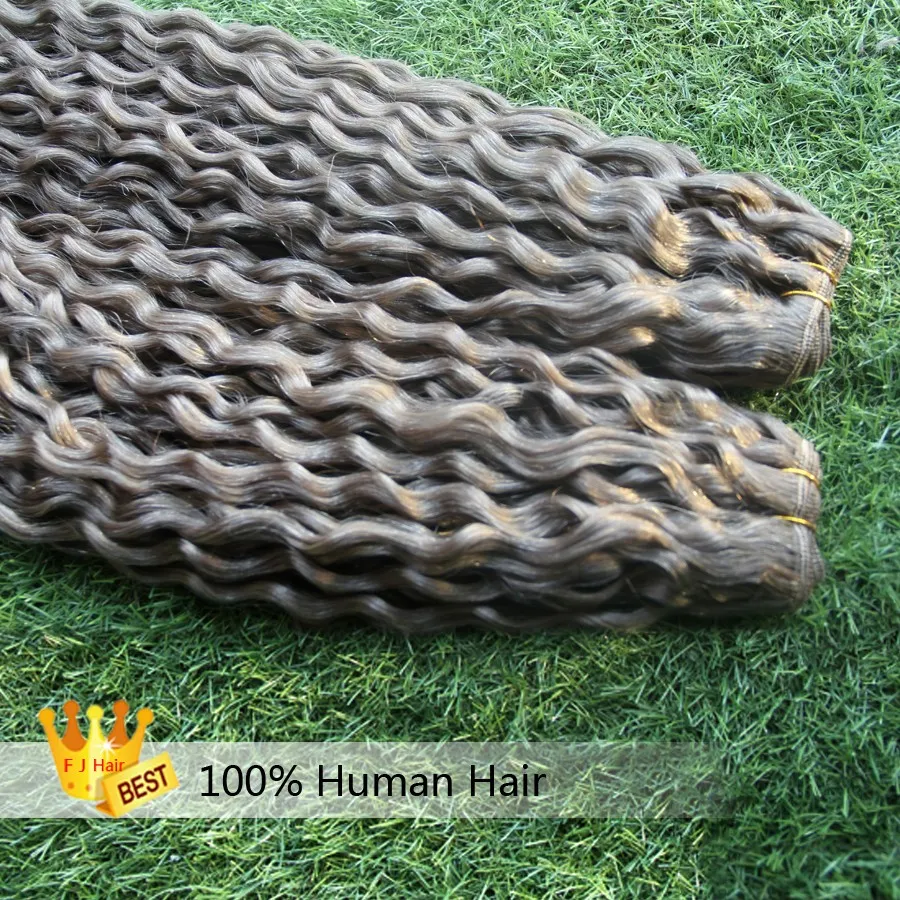 Tessuto per capelli ricci brasiliani ricci crespi 2 pezzi Estensioni dei capelli umani ricci al 100% Lunghezza fasci 200g Fasci di capelli grigi Remy Offerte di pacchetti