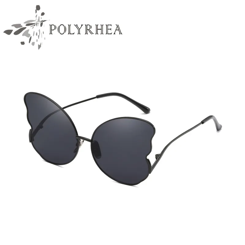 Sonnenbrille Luxus Frauen Marke Designer Schmetterling Sonnenbrille Rahmen UV-Schutz Top Qualität Mode Sommer Stil
