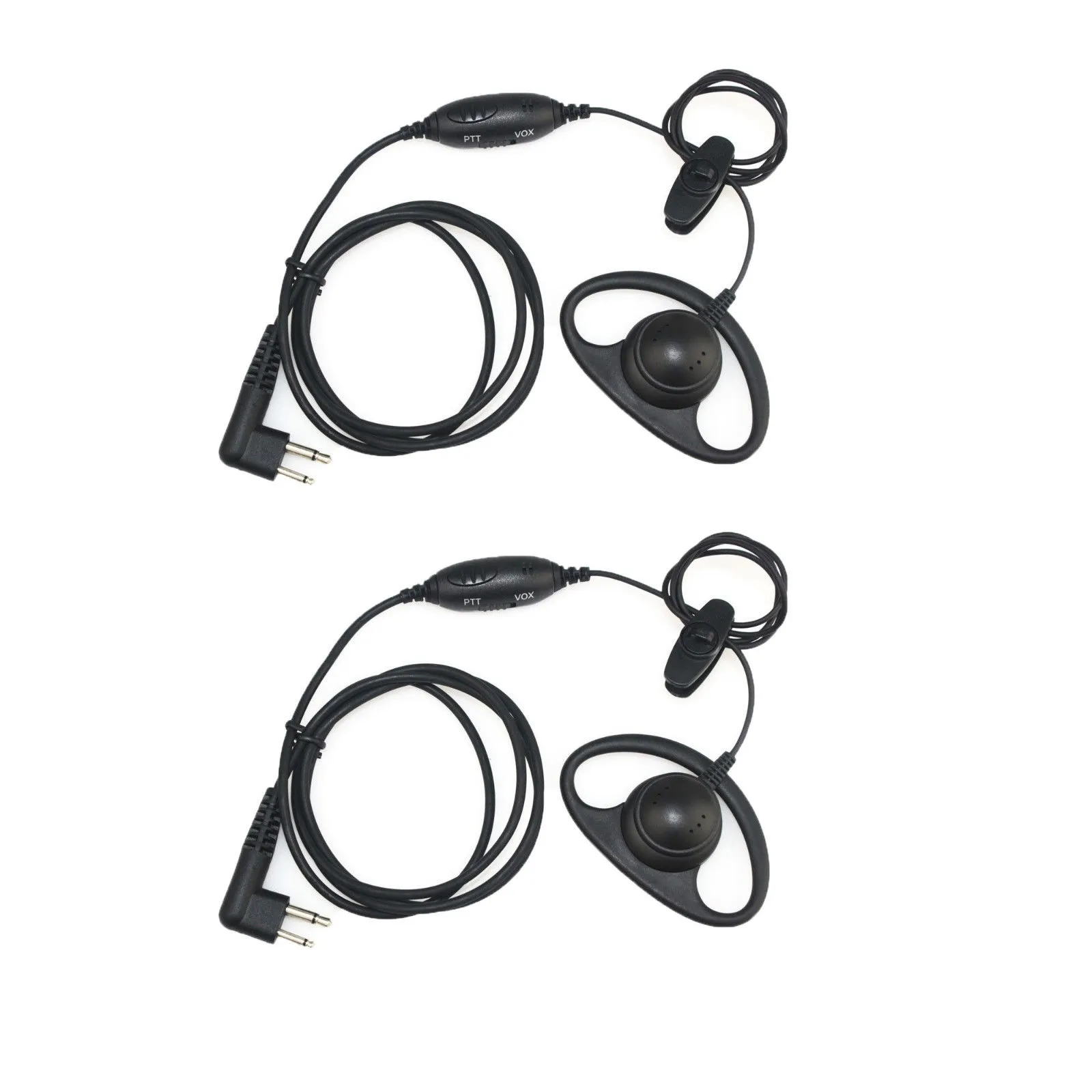 2x 2 PIN-öronpunkter Headset för Motorola Radio GP88 GP300 2000 P040 PRO1150 CLS1110