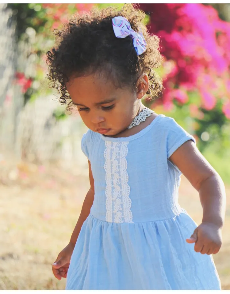 Meninas do bebê de renda colete vestido de crianças sem mangas vestidos de princesa 2018 verão boutique de roupas para crianças c3997