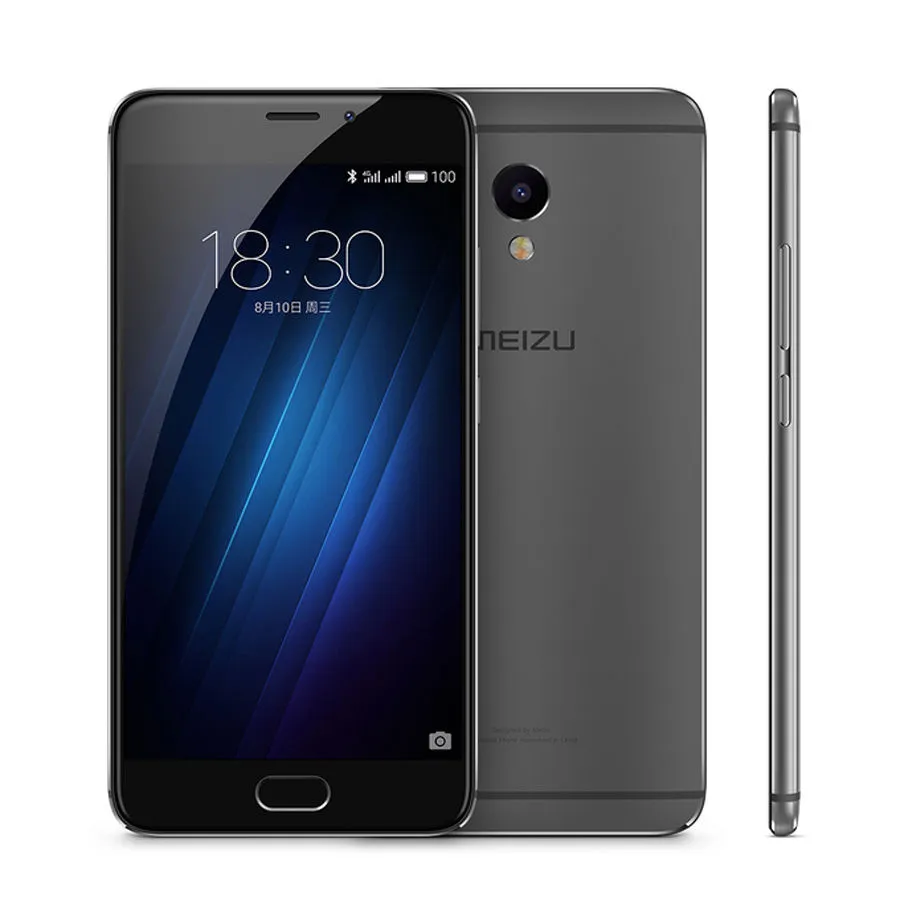 Téléphone portable d'origine Meizu Meilan E MTK Helio P10 Octa Core 3GB RAM 32GB ROM Android 5.5 pouces 2.5D verre 13.0MP 4G LTE téléphone portable