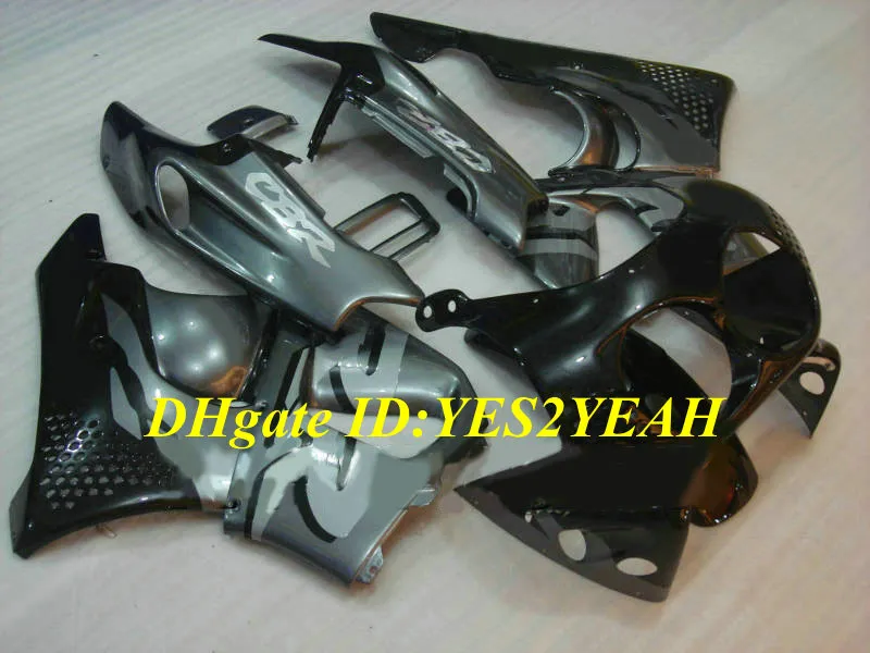 Motorcykel Fairing Kit för Honda CBR900RR 893 91 92 93 94 95 CBR900 RR 1991 1995 ABS Silver Black Fairings Set + Presenter HB04