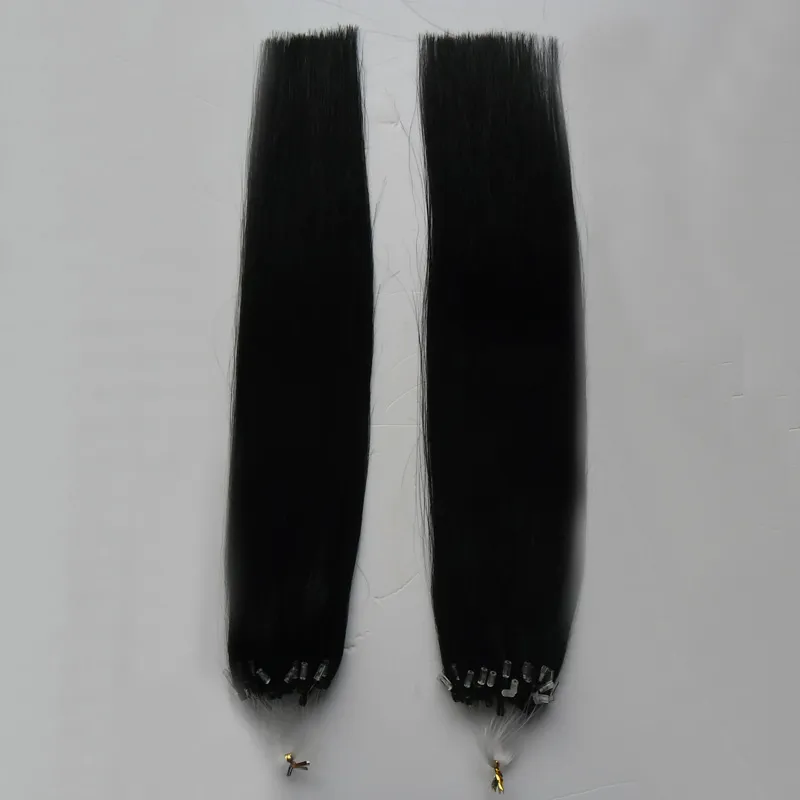 Micro Loop Nano Ring Hair Extensions 1g/s 100g 7a 100% Remy Hair Straight micro bead extensions