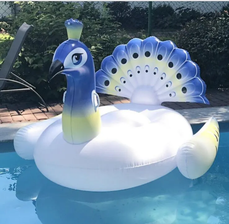 Nouveau 200 cm matelas gonflable géant été partie de l'eau jouet coloful nager flotteurs tubes flottant pvc lit d'eau de haute qualité salon d'oiseau d'air
