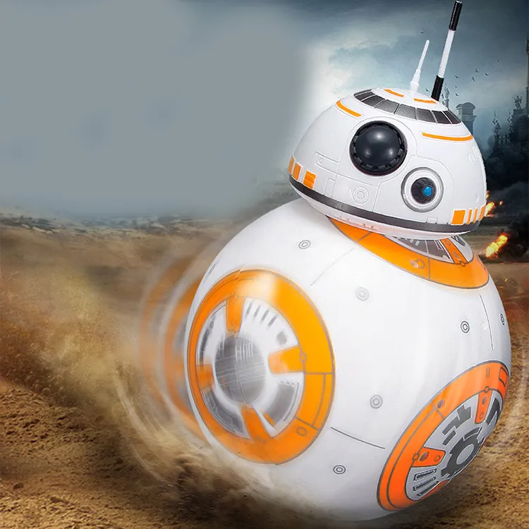 RC BB8 Робот-дроид BB8 Ball Интеллектуальный робот-робот Детская игрушка в подарок со звуком 24G Пульт дистанционного управления2405624