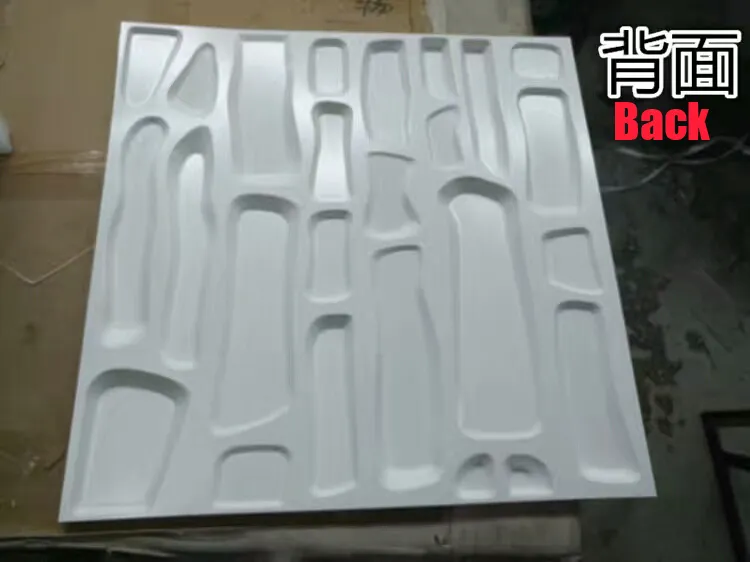 Green material for garage 3d pvc wall panel good toughness interior paneling kitchen wall board