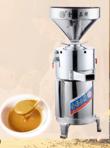 Comercial 15kg / H Tahini Fazendo alimentos Máquina de equipamento de equipamento de amendoim manteiga de aço inoxidável moinho llfa