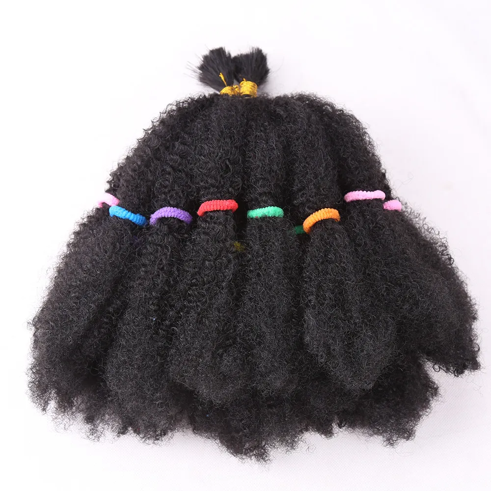 Mode Mega Afro Kinky Twist Kunsthaar 22"Häkelgeflecht Haar für schwarze Frauen Haarverlängerungen