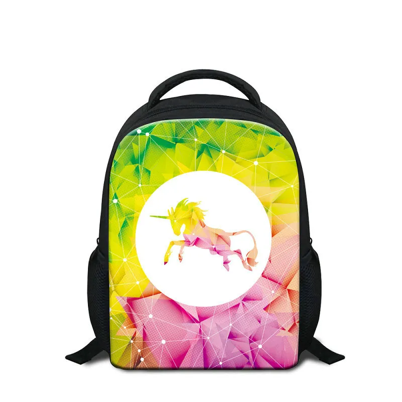 Ny stil barn mode resa axelväska diamantmönster unicorn skola bookbags 12 tums mini ryggsäck för förskolor baby bagpacks