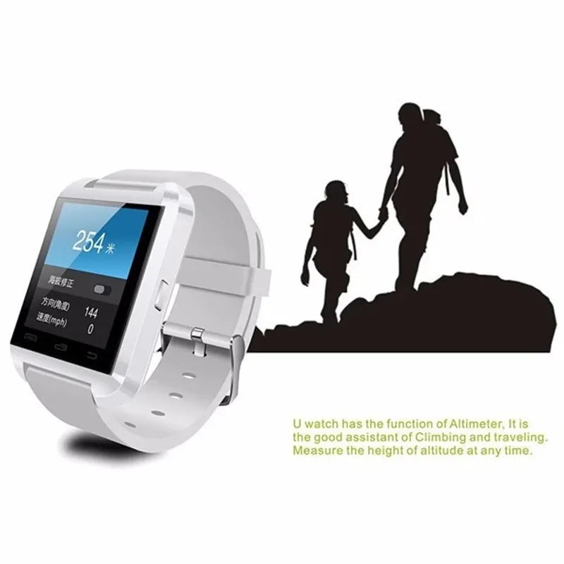 Meilleure qualité Bluetooth Smartwatch U8 U montre montre intelligente montres-bracelets pour Samsung HTC téléphone Android Smartphone dans une boîte-cadeau