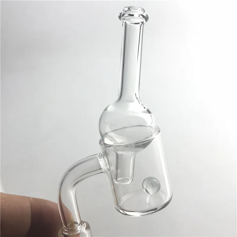 25mm XL Quartz Banger Nail Carb Cap met Terp Pearl Ball Insert Quartz Beads Carb Cap Nails met 10mm 14mm Glazen Pijpen