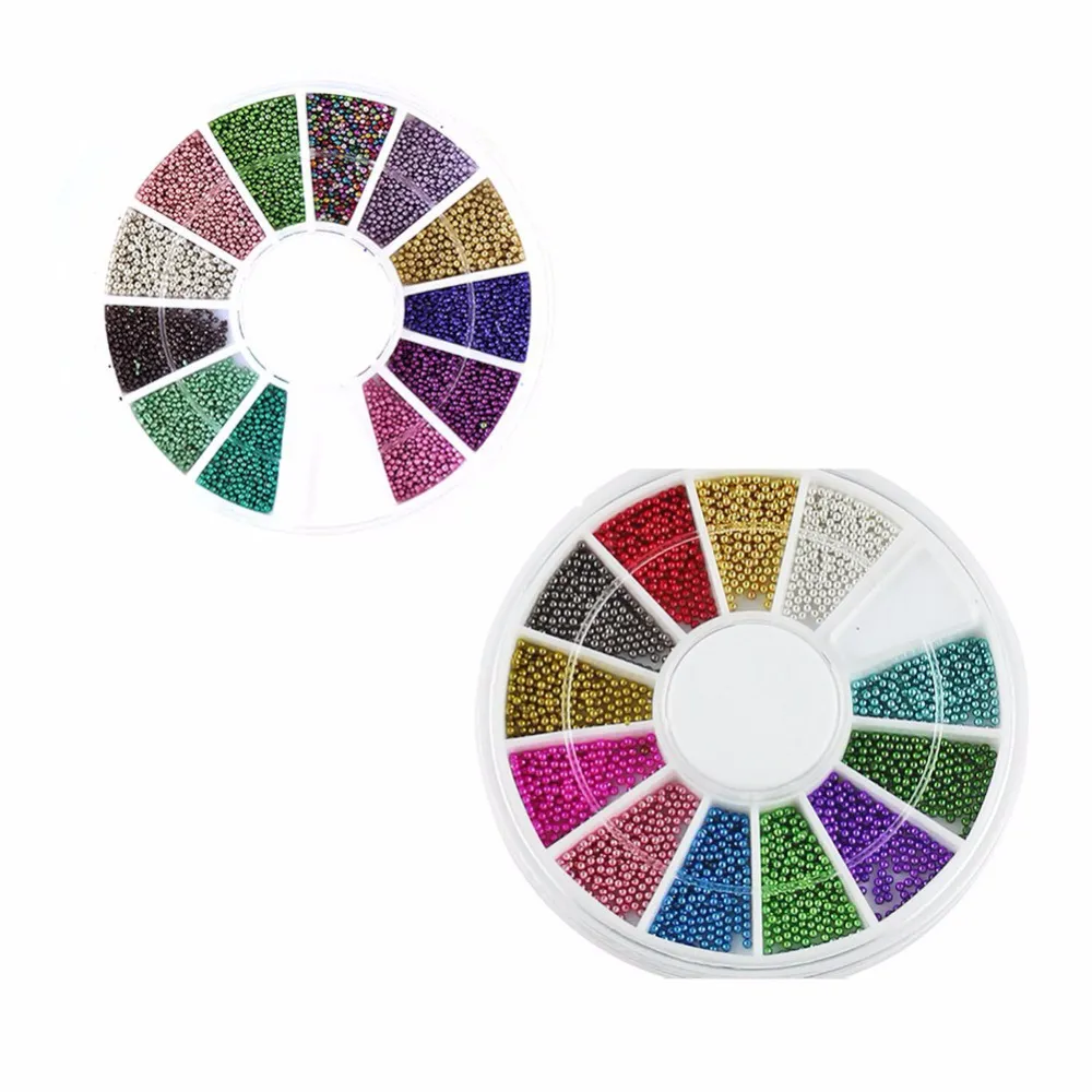Pierre caméléon de couleurs mélangées, strass pour ongles, petites perles irrégulières, décoration 3D Nail Art dans la roue, accessoires 9012584
