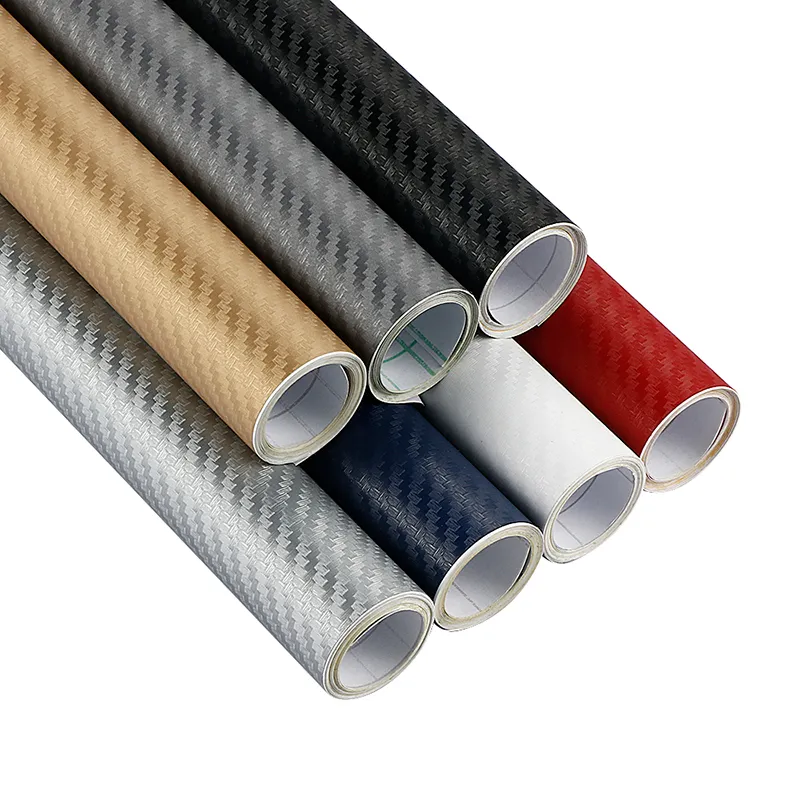 30cmx127cm 3D Carbon Fiber Vinyl Car Wrap Sheet Roll Film Car stickers and Decals Motorcycle Car Styling Accessories