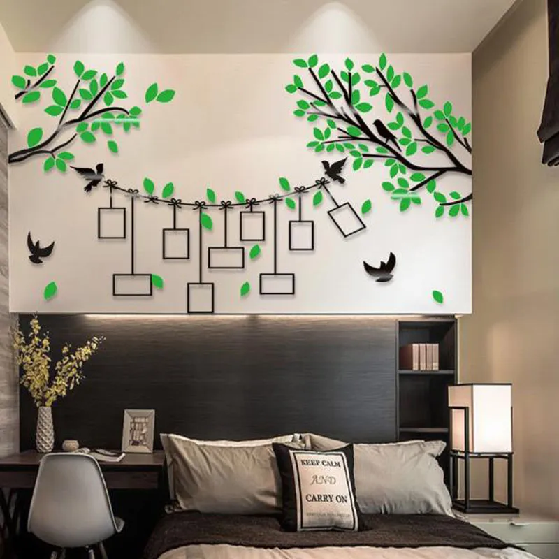 Photo Frame Wall Creative 3D Crystal Acrylic Three Dimensional Tree