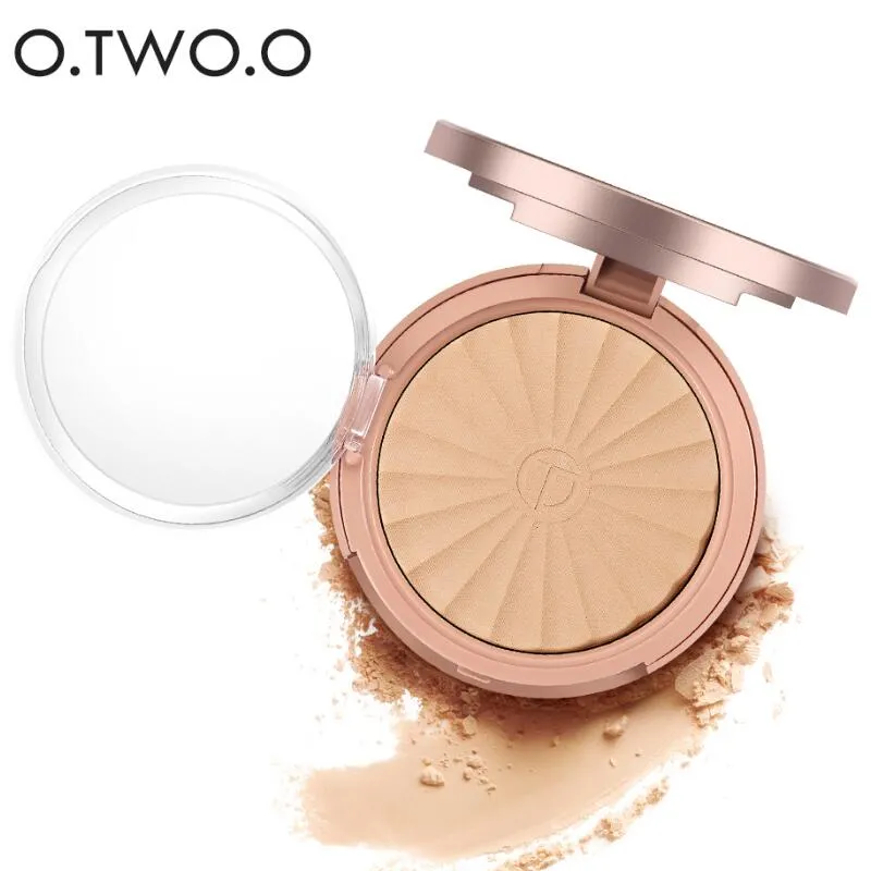 O.TWO.O 5 Colors Rose Gold Powder Foundation Bright White Lasting Waterproof Oil Control Facial Makeup Makeup Powder