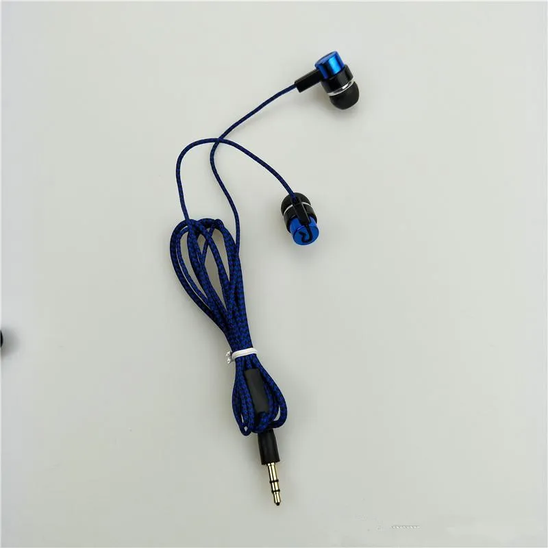 Novo trançado em fones de ouvido fones de ouvido para mp3 mp4 telefone móvel dhl fedex 1834212