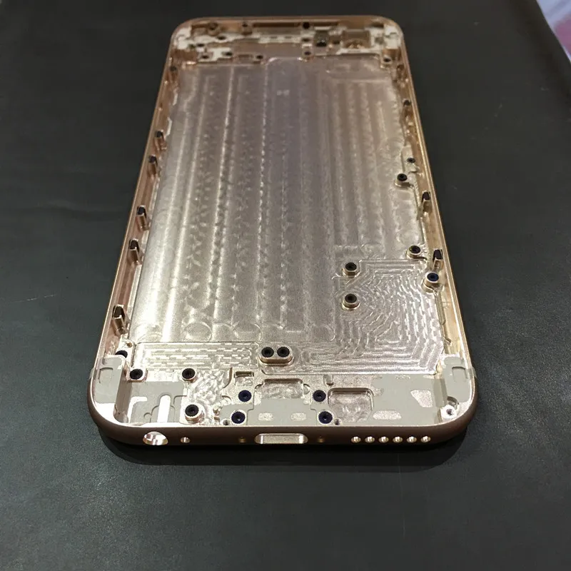 Para o iphone 6 6 s 7 plus habitação de volta ao iphone 8 estilo de vidro de metal full red tampa traseira com chaves laterais como 8 +