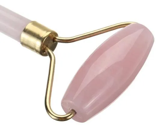 Rose Quartz Roller Schmein Twarz masażer gua sha scraping narzędzie do masażu różowy backia