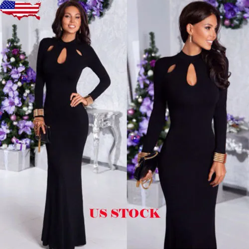 Women Long Dress Maxi Autumn Winter Big Sizes Lace Patchwork Dress Plus Size Sexy Party Dresses Black Clothing