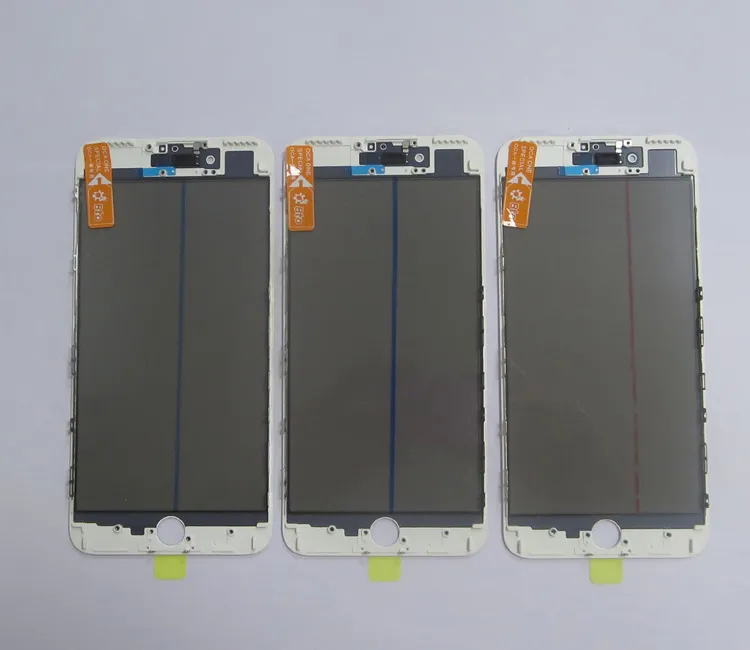 Original 4 em 1 tela de vidro do painel de LCD com quadro moldura + OCA + Polarizer Film Assembléia Imprensa Fria para o iPhone 7 Plus