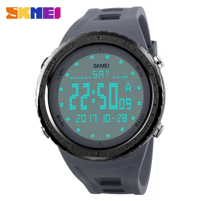 Montres militaires hommes mode Sport montre SKMEI 1246 marque LED numérique 50 M étanche robe de bain Sport en plein air montre-bracelet