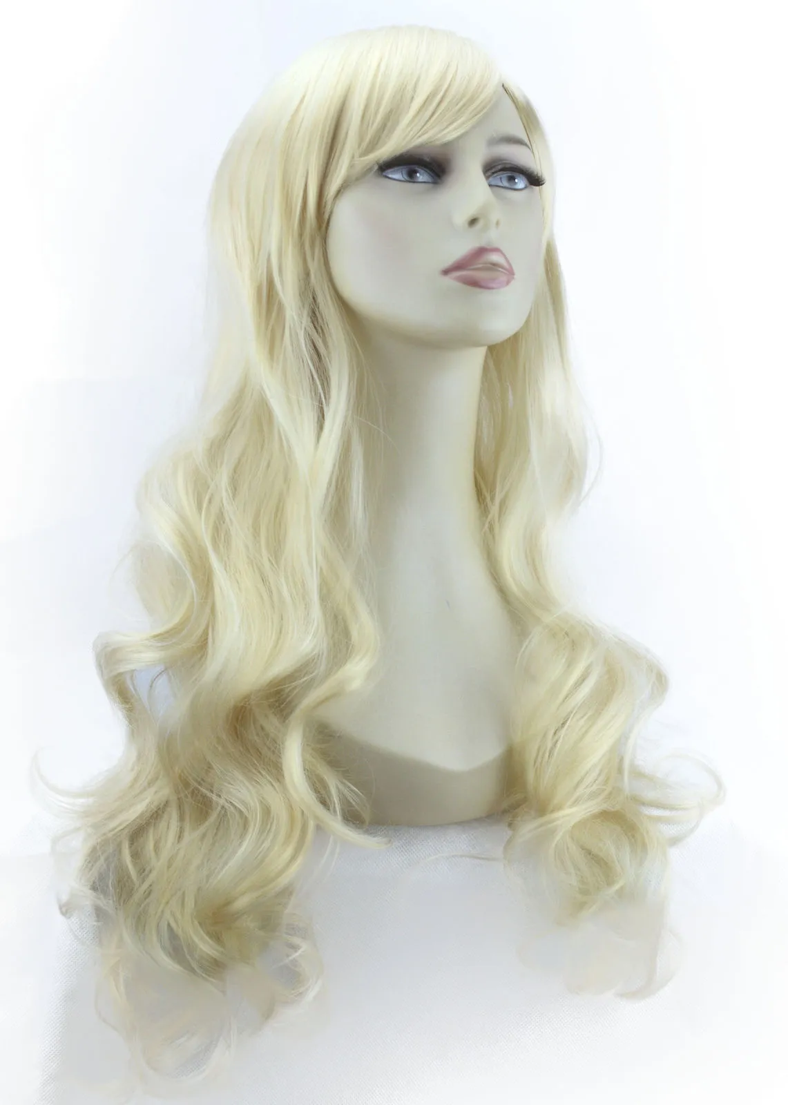 22 "Panie Piękne pełne peruka długie włosy luźne fale najlżejsza blondynka # 60