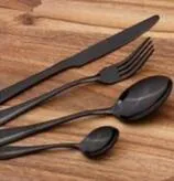 6 Kolory Zestaw Obiadowy Wysokiej Jakości 304 Ze Stali Nierdzewnej Kolacja Nóż Steak i Widelec i Zupa Kawa Lody Łyżka Teaspoon Cutlery